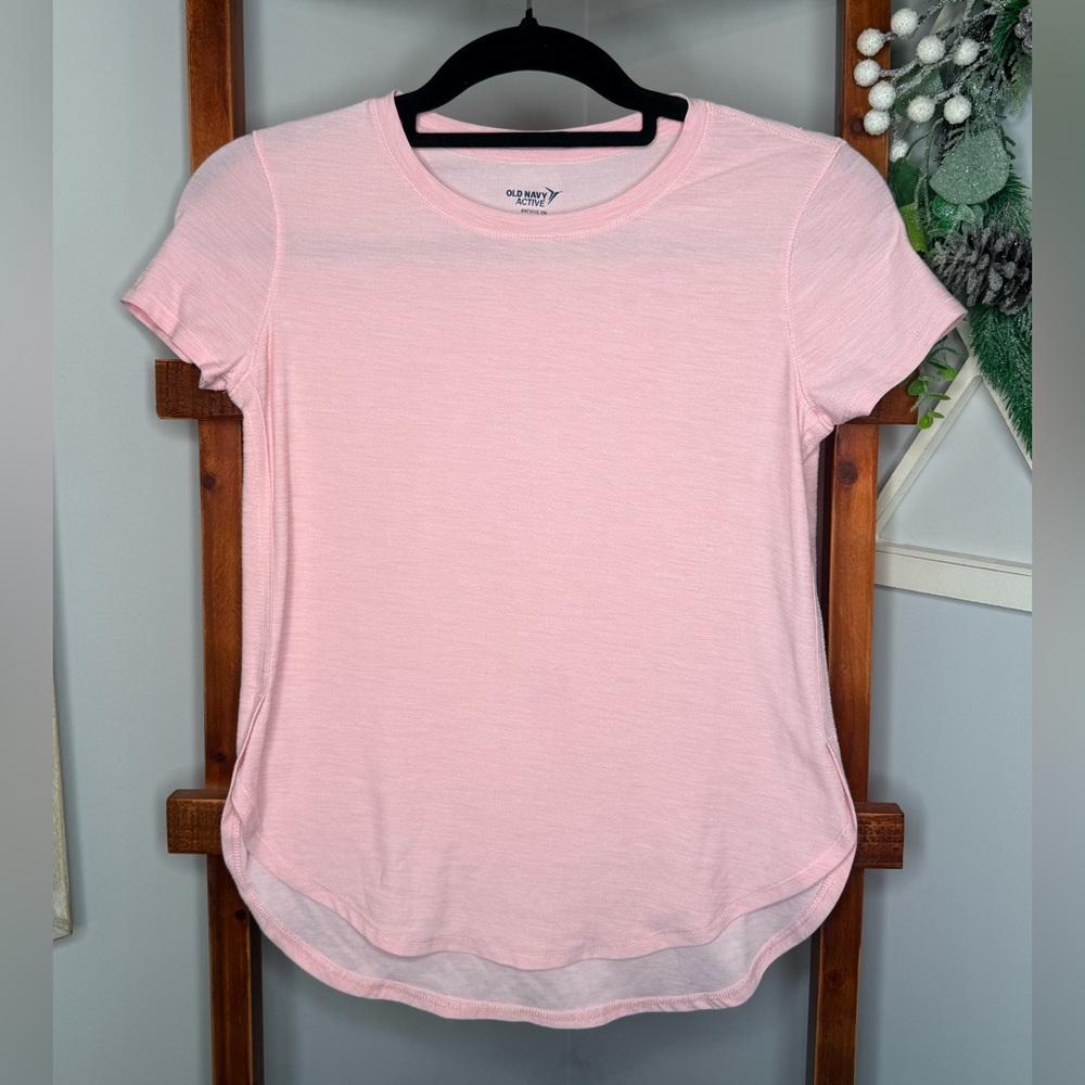 Old Navy Pink Fitted Short Sleeve T-Shirt